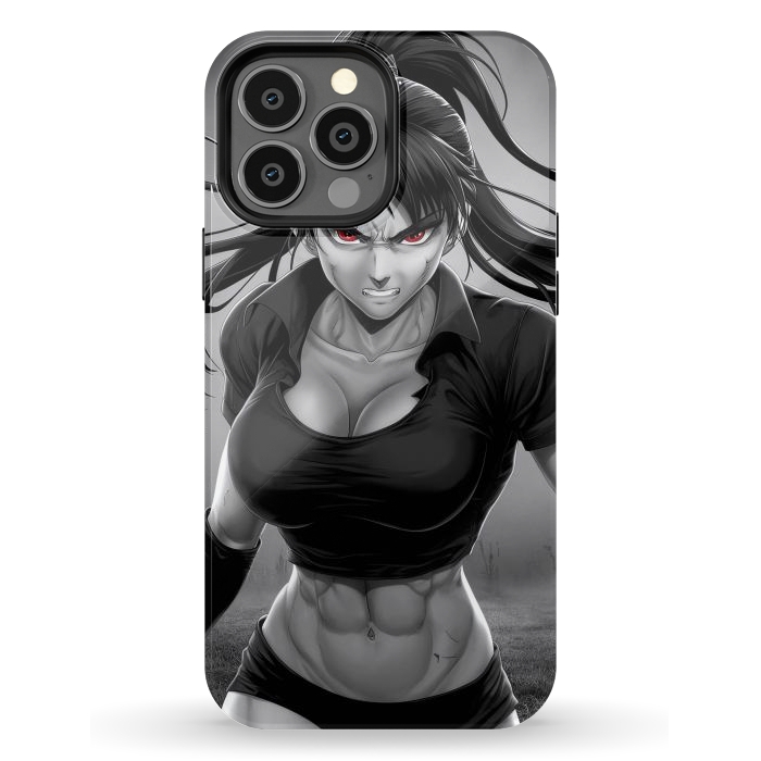 iPhone 13 Pro Max StrongFit Angry Girl Anime by JohnnyVillas