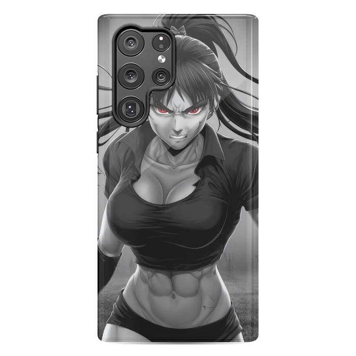 Galaxy S22 Ultra StrongFit Angry Girl Anime by JohnnyVillas