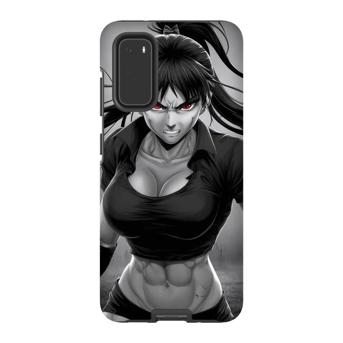 Galaxy S20 StrongFit Angry Girl Anime by JohnnyVillas