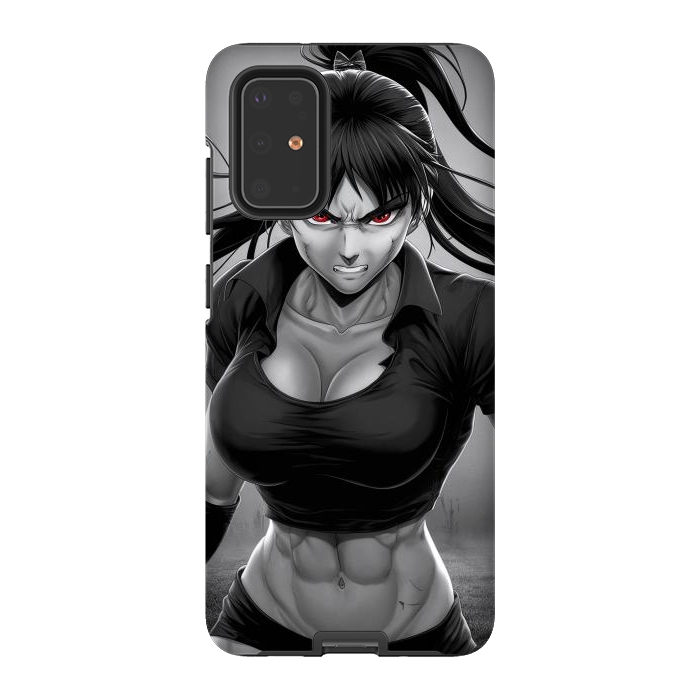 Galaxy S20 Plus StrongFit Angry Girl Anime by JohnnyVillas