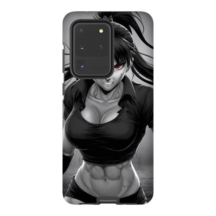 Galaxy S20 Ultra StrongFit Angry Girl Anime by JohnnyVillas