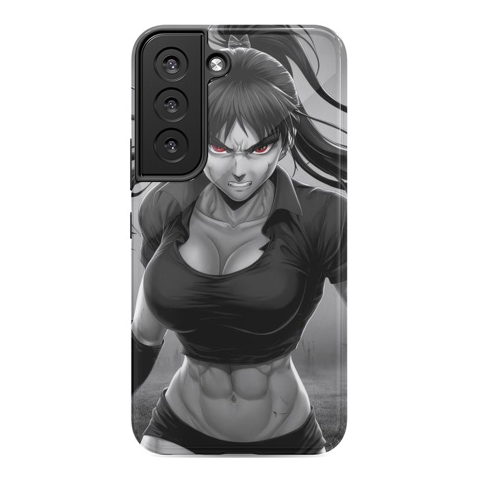 Galaxy S22 StrongFit Angry Girl Anime by JohnnyVillas