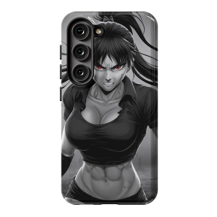 Galaxy S23 StrongFit Angry Girl Anime by JohnnyVillas