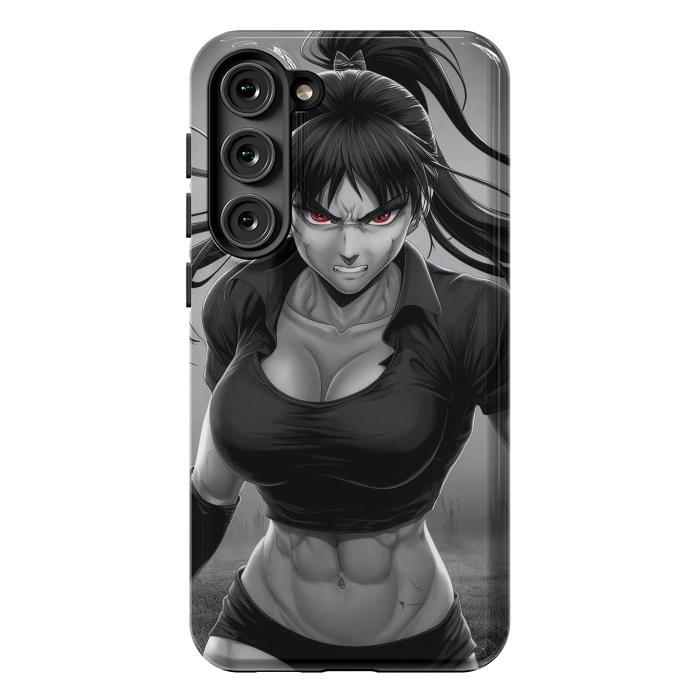 Galaxy S23 Plus StrongFit Angry Girl Anime by JohnnyVillas