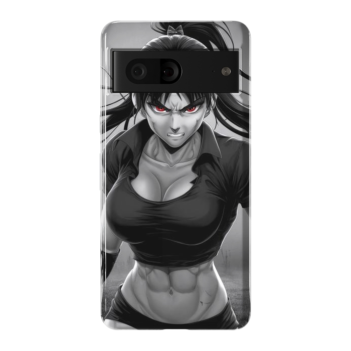 Pixel 7 StrongFit Angry Girl Anime by JohnnyVillas