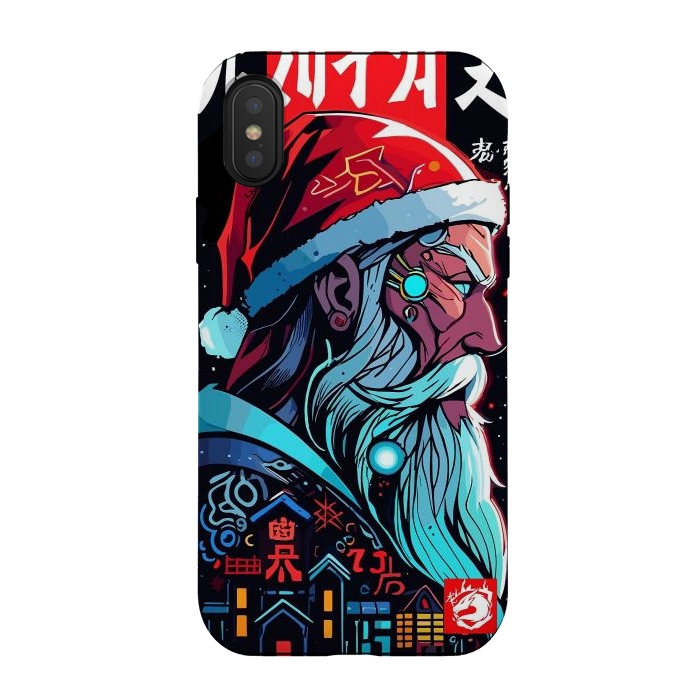 iPhone Xs / X StrongFit Santa Claus Modern by LM2Kone