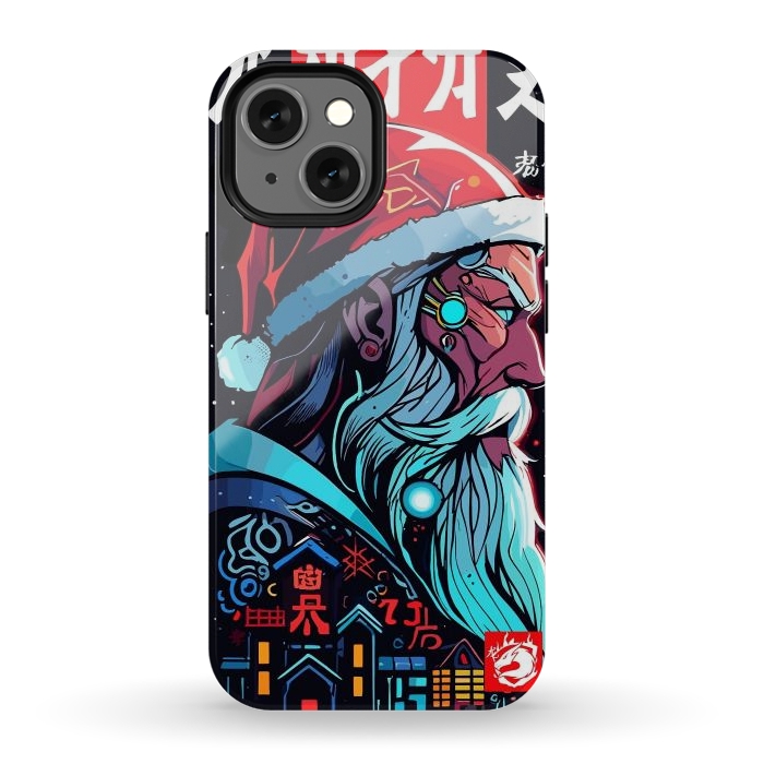 iPhone 12 mini StrongFit Santa Claus Modern by LM2Kone