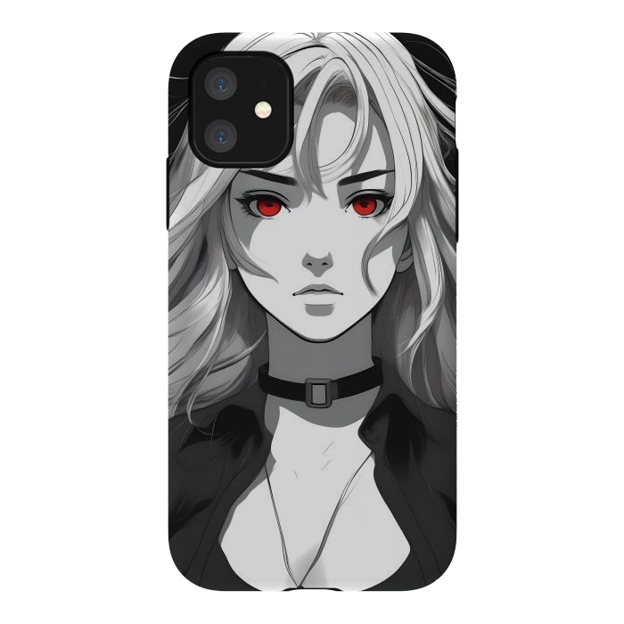 iPhone 11 StrongFit Beautiful Girl Anime by JohnnyVillas