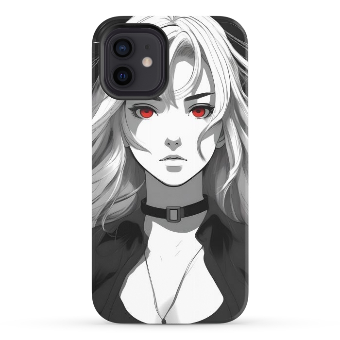 iPhone 12 StrongFit Beautiful Girl Anime by JohnnyVillas