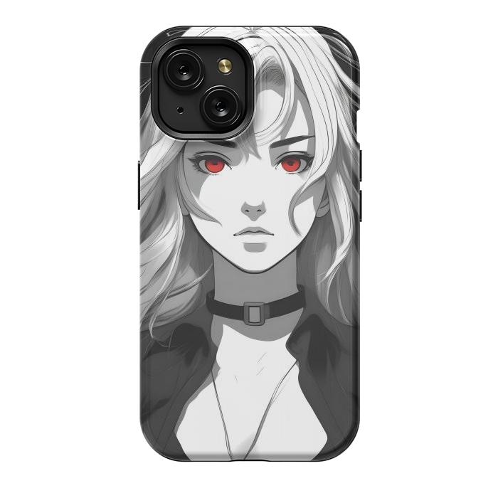 iPhone 15 StrongFit Beautiful Girl Anime by JohnnyVillas