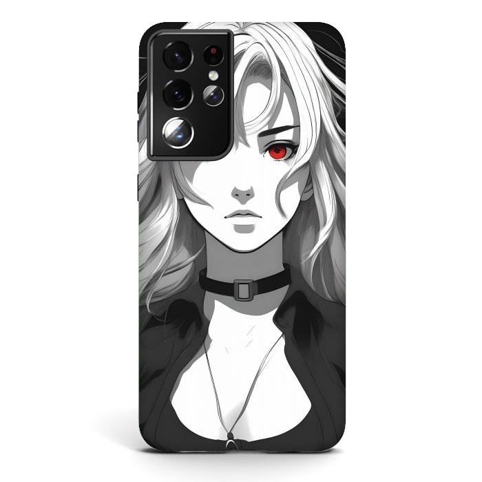 Galaxy S21 ultra StrongFit Beautiful Girl Anime by JohnnyVillas