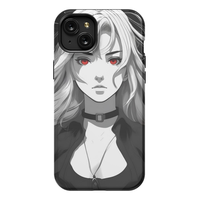 iPhone 15 Plus StrongFit Beautiful Girl Anime by JohnnyVillas