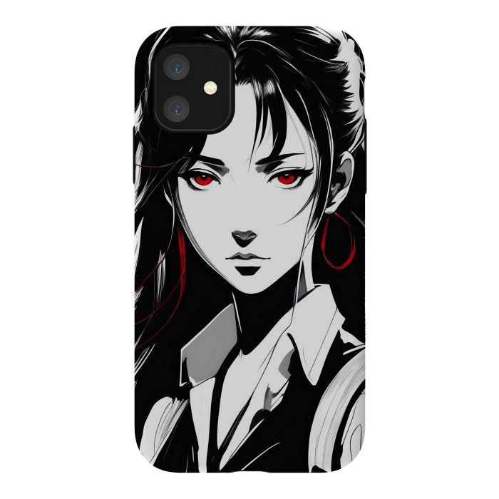 iPhone 11 StrongFit Mystery Girl Anime  by JohnnyVillas