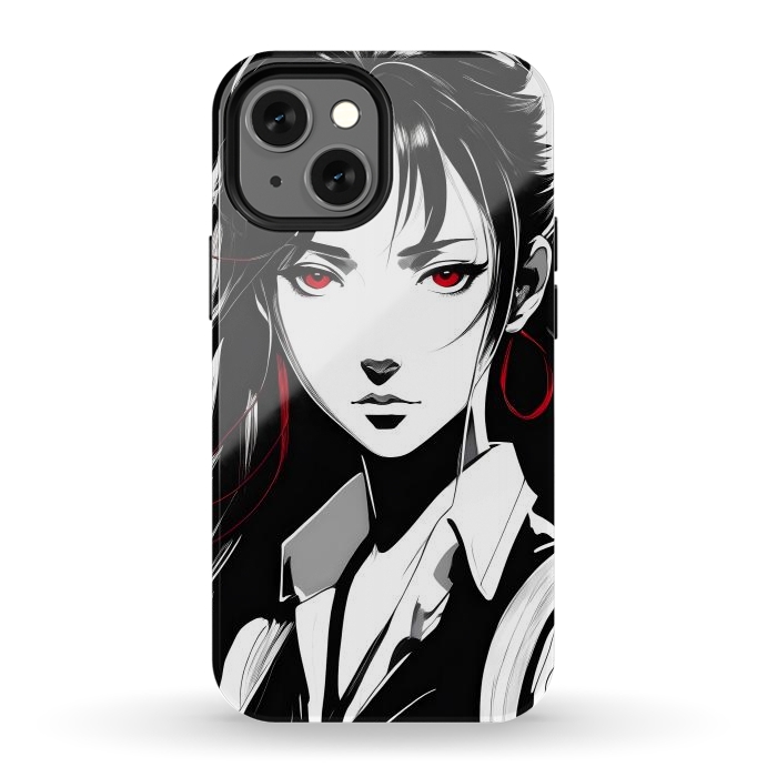 iPhone 12 mini StrongFit Mystery Girl Anime  by JohnnyVillas