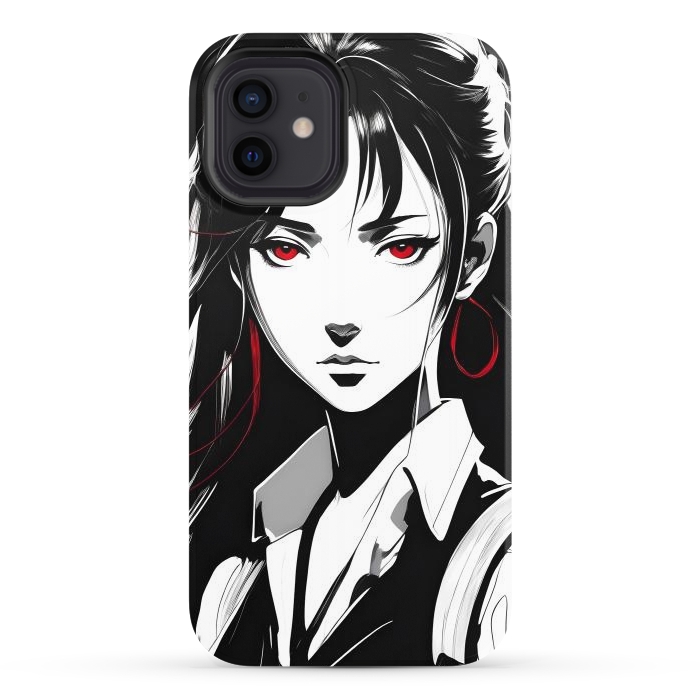 iPhone 12 StrongFit Mystery Girl Anime  by JohnnyVillas