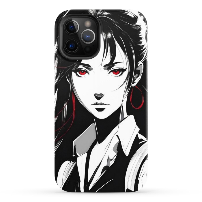 iPhone 12 Pro StrongFit Mystery Girl Anime  by JohnnyVillas