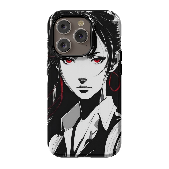 iPhone 14 Pro StrongFit Mystery Girl Anime  by JohnnyVillas