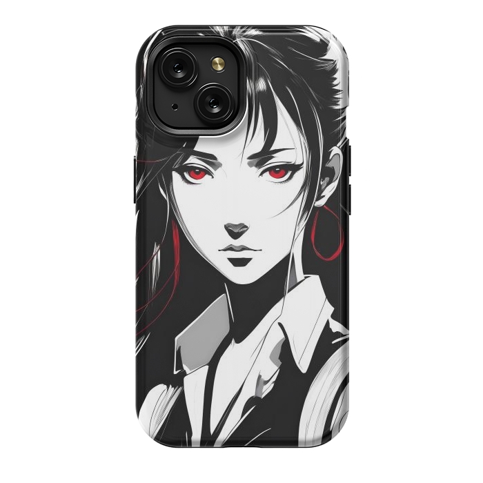 iPhone 15 StrongFit Mystery Girl Anime  by JohnnyVillas