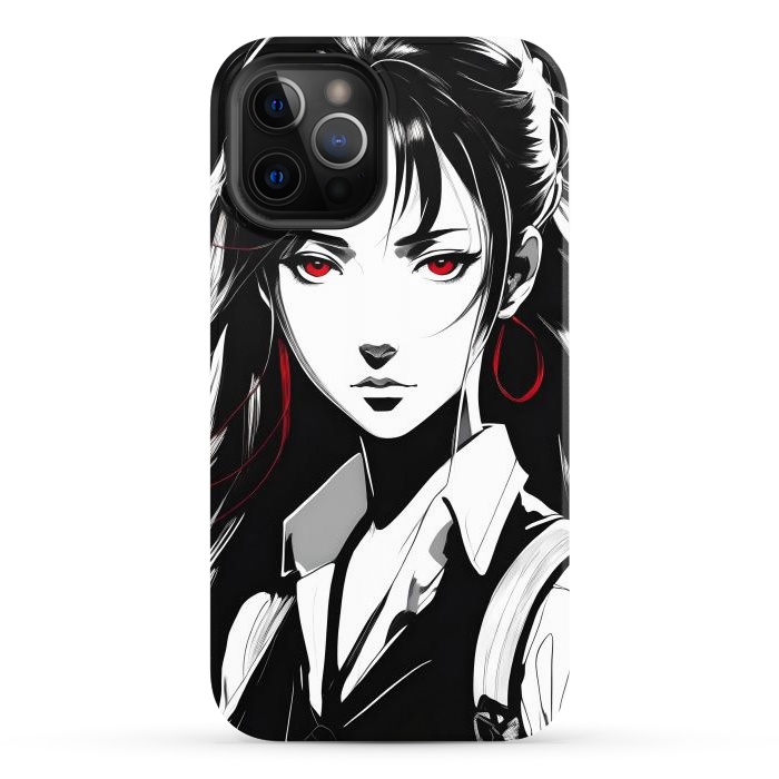 iPhone 12 Pro Max StrongFit Mystery Girl Anime  by JohnnyVillas