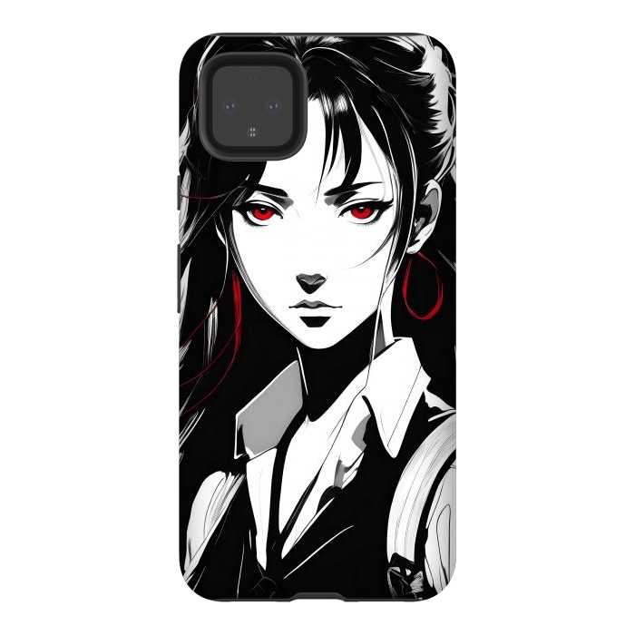 Pixel 4XL StrongFit Mystery Girl Anime  by JohnnyVillas