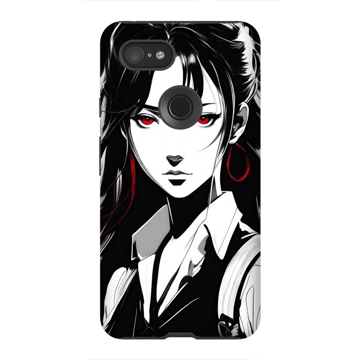 Pixel 3XL StrongFit Mystery Girl Anime  by JohnnyVillas