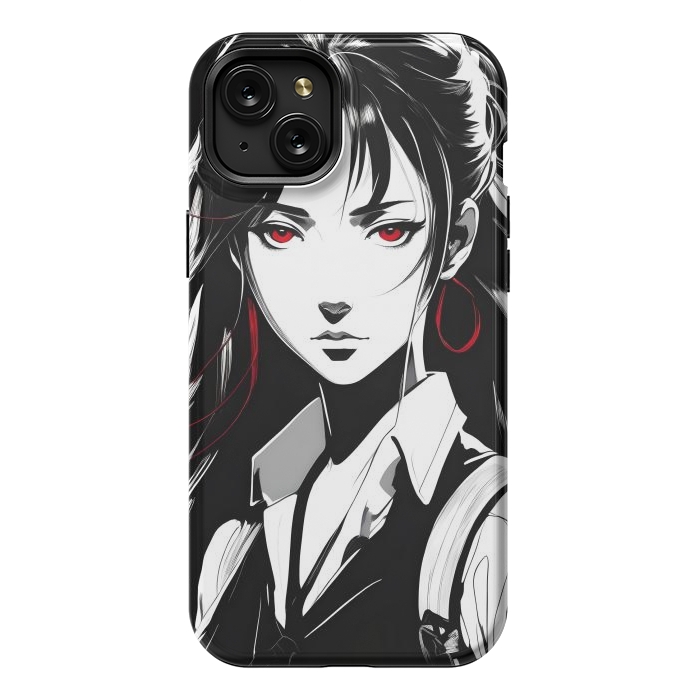 iPhone 15 Plus StrongFit Mystery Girl Anime  by JohnnyVillas