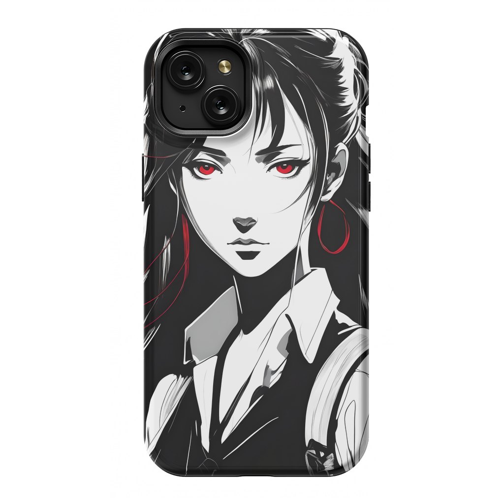 iPhone 15 Plus StrongFit Mystery Girl Anime  by JohnnyVillas