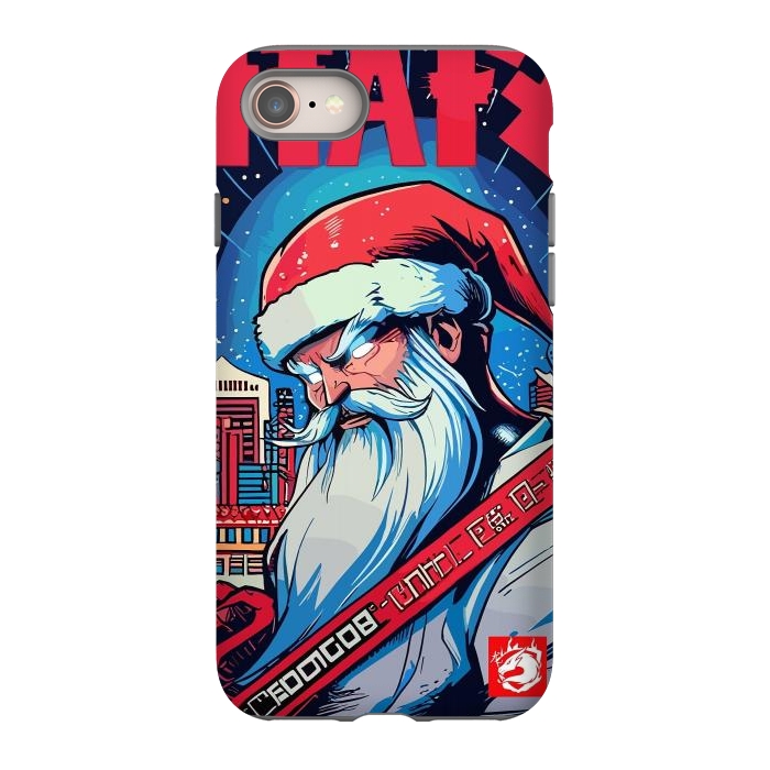 iPhone 8 StrongFit Modern Santa Claus by LM2Kone