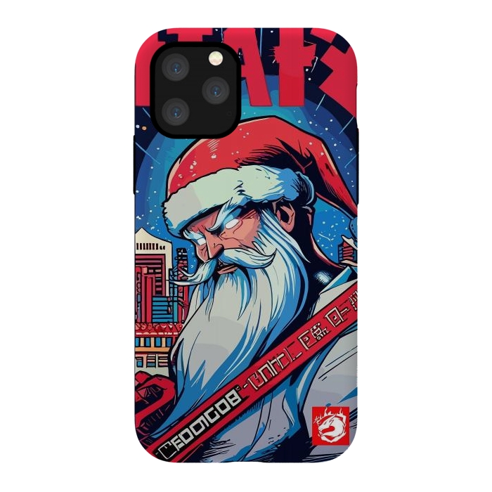 iPhone 11 Pro StrongFit Modern Santa Claus by LM2Kone