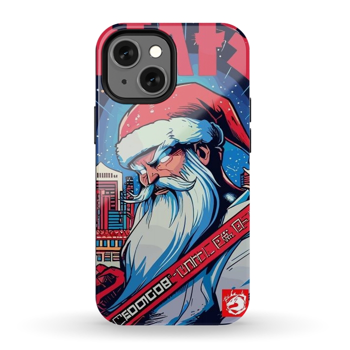 iPhone 12 mini StrongFit Modern Santa Claus by LM2Kone