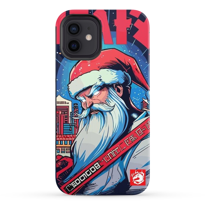 iPhone 12 StrongFit Modern Santa Claus by LM2Kone