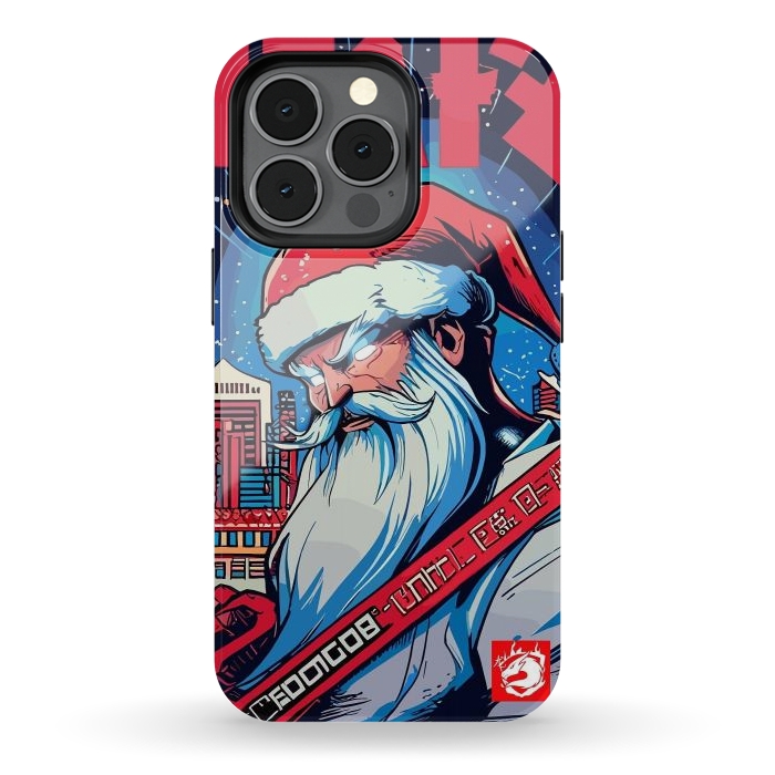 iPhone 13 pro StrongFit Modern Santa Claus by LM2Kone