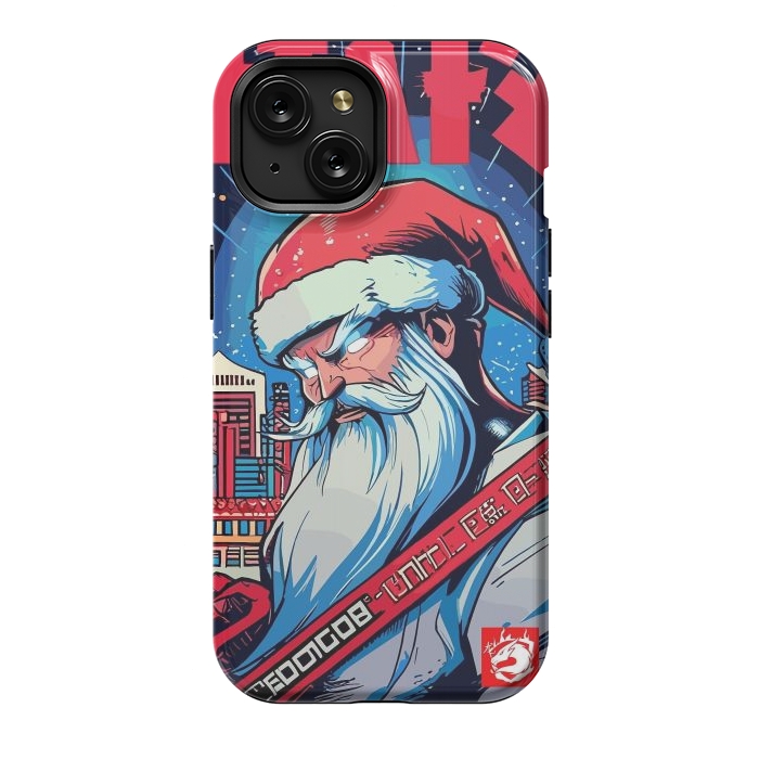 iPhone 15 StrongFit Modern Santa Claus by LM2Kone