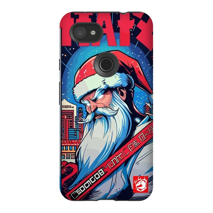 Pixel 3AXL StrongFit Modern Santa Claus by LM2Kone