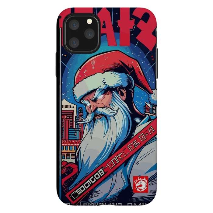 iPhone 11 Pro Max StrongFit Modern Santa Claus by LM2Kone