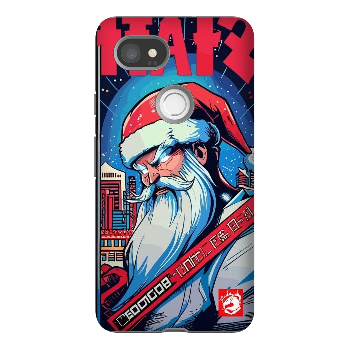 Pixel 2XL StrongFit Modern Santa Claus by LM2Kone