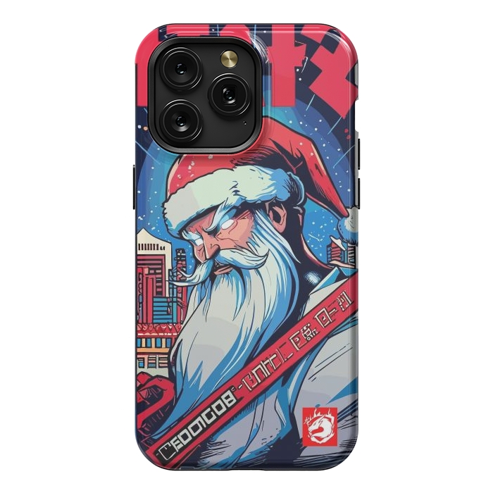 iPhone 15 Pro Max StrongFit Modern Santa Claus by LM2Kone