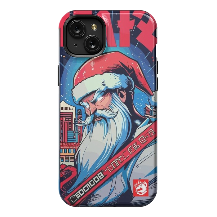 iPhone 15 Plus StrongFit Modern Santa Claus by LM2Kone