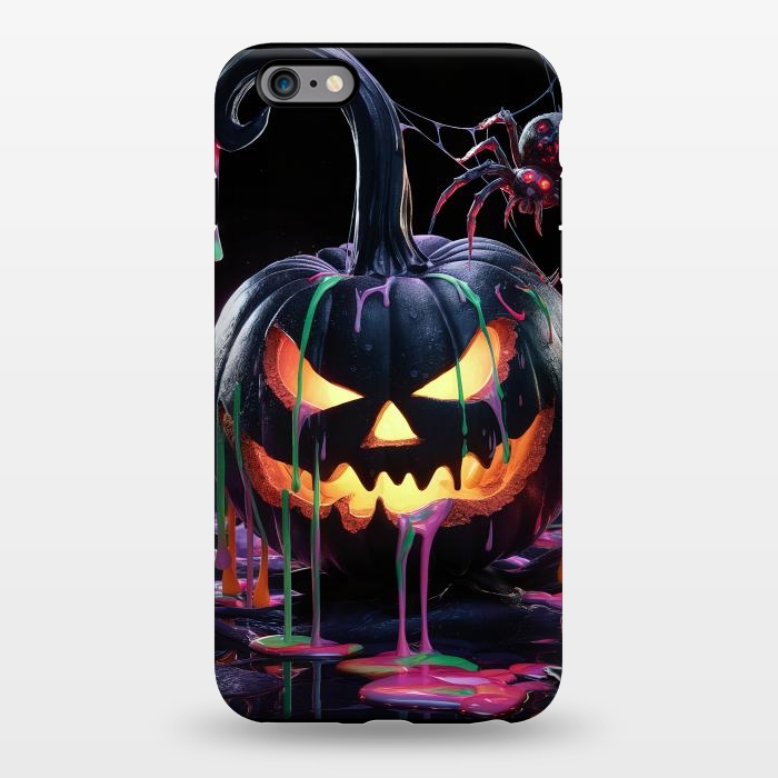 iPhone 6/6s plus StrongFit Halloween Black Pumpkin by JohnnyVillas