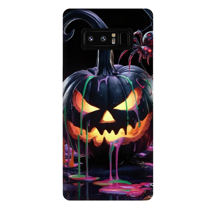 Galaxy Note 8 StrongFit Halloween Black Pumpkin by JohnnyVillas