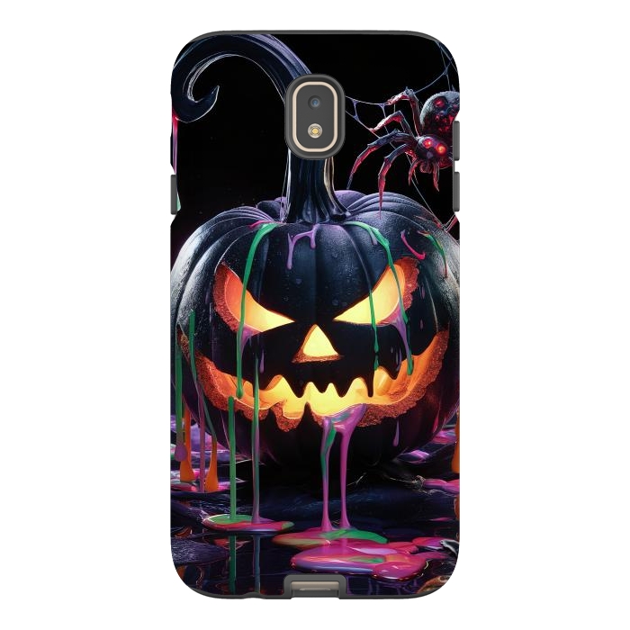 Galaxy J7 StrongFit Halloween Black Pumpkin by JohnnyVillas