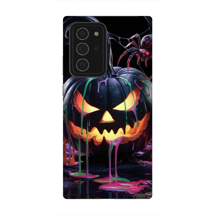 Galaxy Note 20 Ultra StrongFit Halloween Black Pumpkin by JohnnyVillas