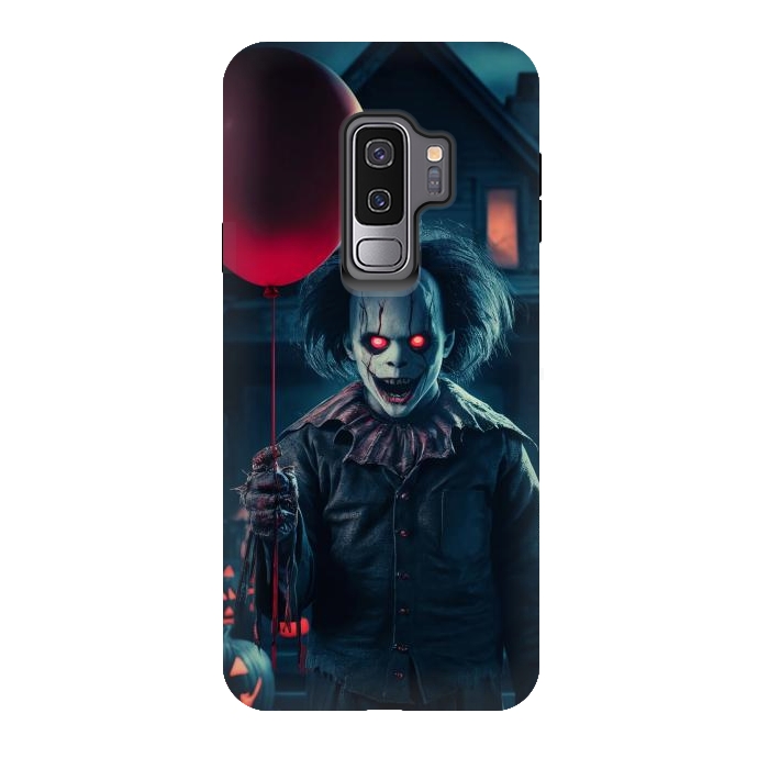 Galaxy S9 plus StrongFit Scary Halloween Cloun by JohnnyVillas