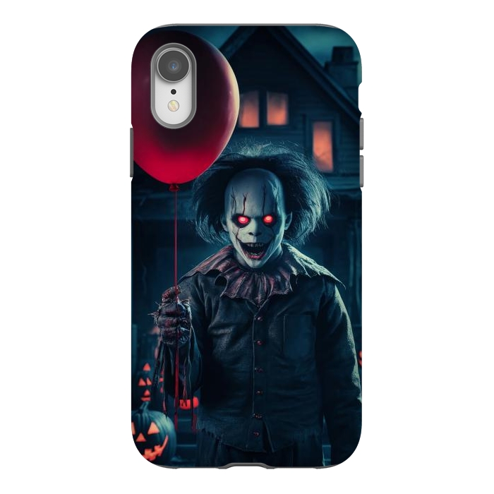 iPhone Xr StrongFit Scary Halloween Cloun by JohnnyVillas