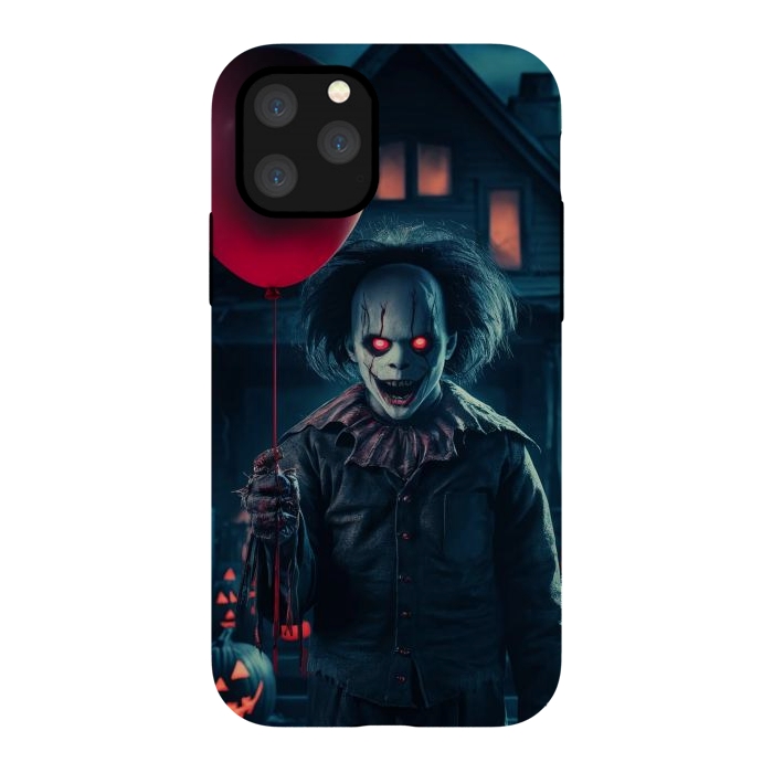 iPhone 11 Pro StrongFit Scary Halloween Cloun by JohnnyVillas