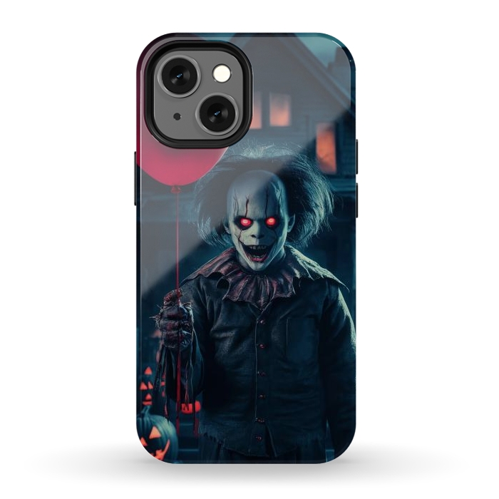 iPhone 12 mini StrongFit Scary Halloween Cloun by JohnnyVillas