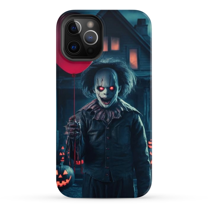 iPhone 12 Pro Max StrongFit Scary Halloween Cloun by JohnnyVillas