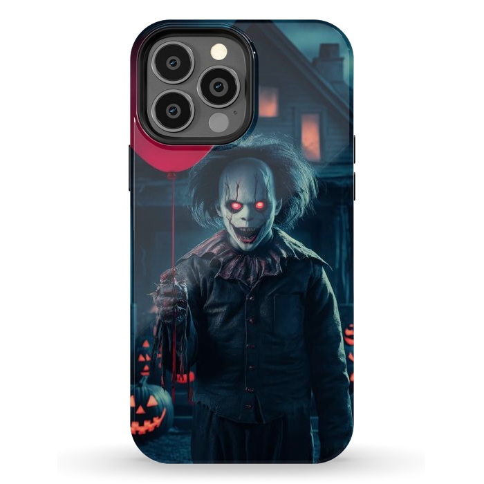 iPhone 13 Pro Max StrongFit Scary Halloween Cloun by JohnnyVillas