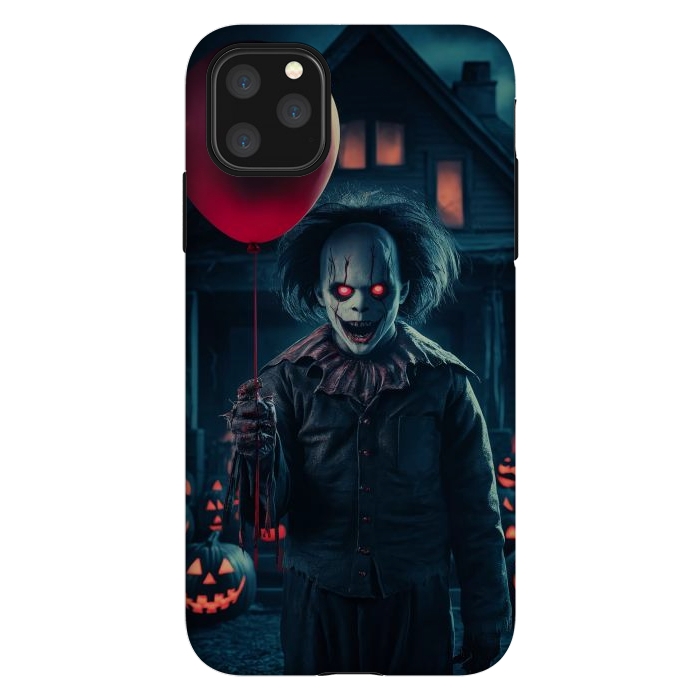 iPhone 11 Pro Max StrongFit Scary Halloween Cloun by JohnnyVillas