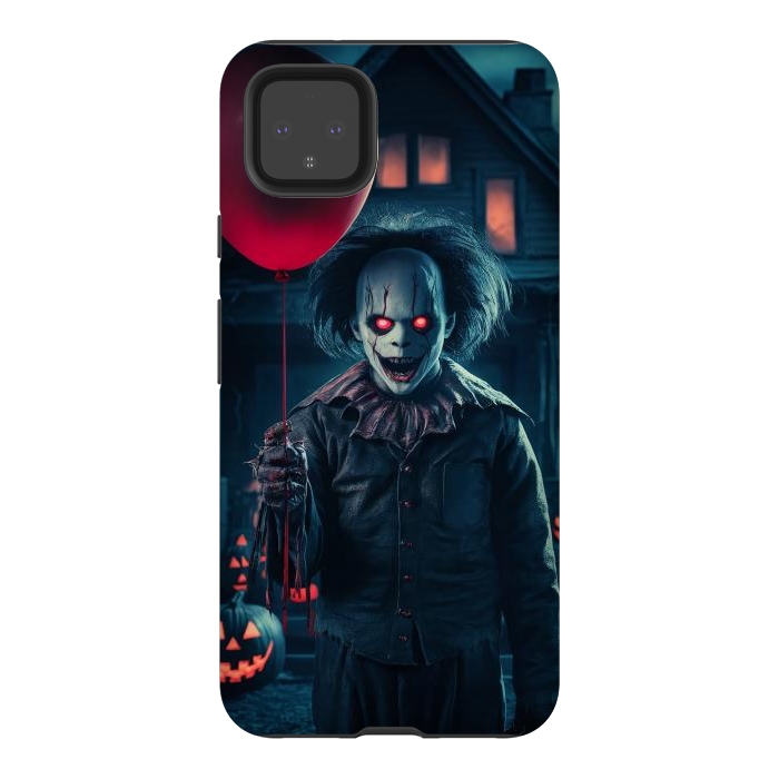 Pixel 4XL StrongFit Scary Halloween Cloun by JohnnyVillas